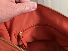 BETTY JACKSON ORANGE LEATHER