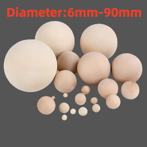 Solid wood ball dia 6mm - solid, 6mm-90mm