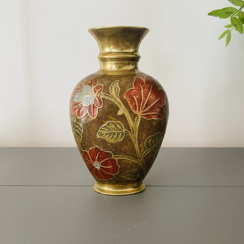 Vintage cloisonne vase - vintage,
