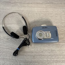 Bush PSR356 MW/FM Personal Stereo Radio Cassette Player with Clock & Headphones