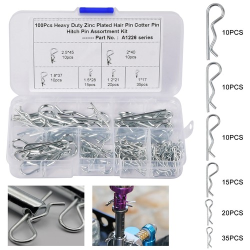 100 pcs cotter pins assortment - 100,