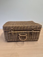 Vintage Hamper Basket Suitcase