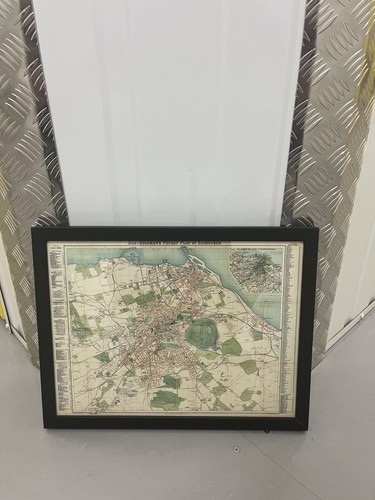 Framed rare old map - rare, of