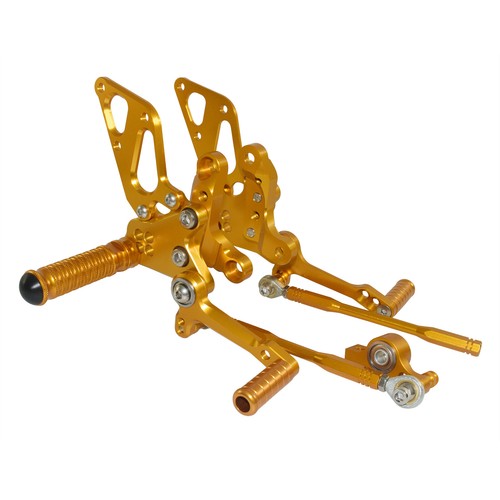 Gold adjustable rearset - adjustable,