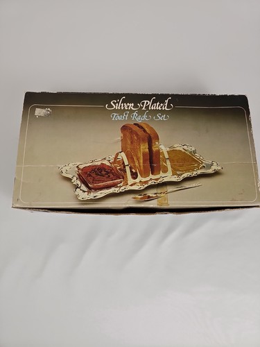 Vintage silver plated toast - vintage,