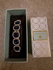 Jon Richard bracelet navy blue main stone with white dimonds