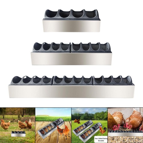 Chicken feeder trough metal - chicken,
