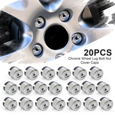 20x For 2004-2014 VW Touareg Chrome Wheel Bolt Nut Caps Covers 7L6601173A UK