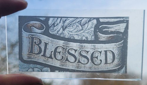 Stained glass blessed - stained,
