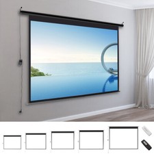 XL HD Home Theater Electric Motorised Projector Screen 16:9 4:3 Projectio Cinema