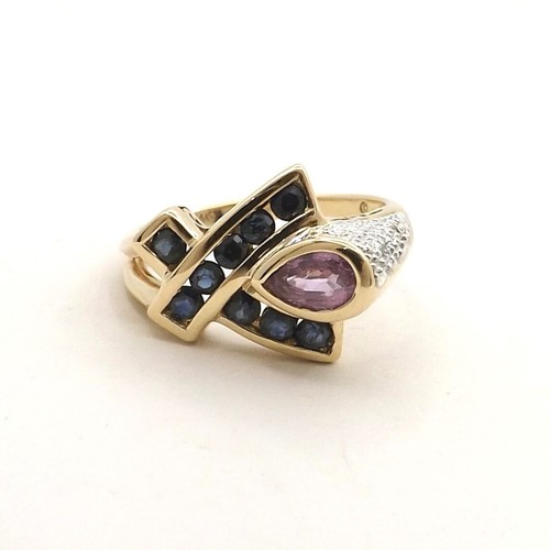 14k gold blue pink - 14k,