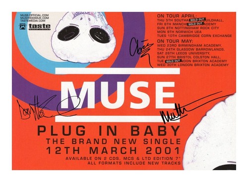 Muse entire group - entire, autographed