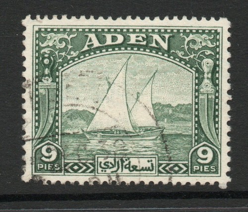 Aden 1937 dhows deep green - aden,
