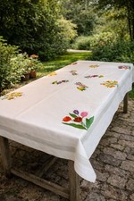 Large Vintage Hand embroidered