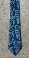 Guinness Brewery Harp Logo 100% Silk Tie Breweriana Arthur Guinness Stout Beer