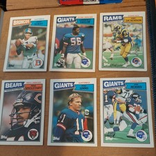 Topps 1987 NFL American Football Picture Cards Collectors Box  