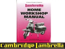 Lambretta Home Workshop Manual J Vega Li TV SX Special GP