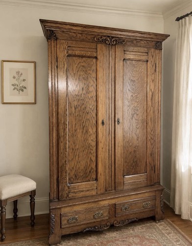 Antique two door carved - antique,