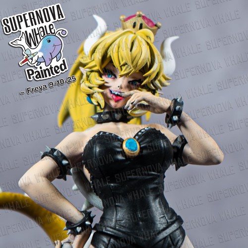 Bowsette fanmade painted - -,