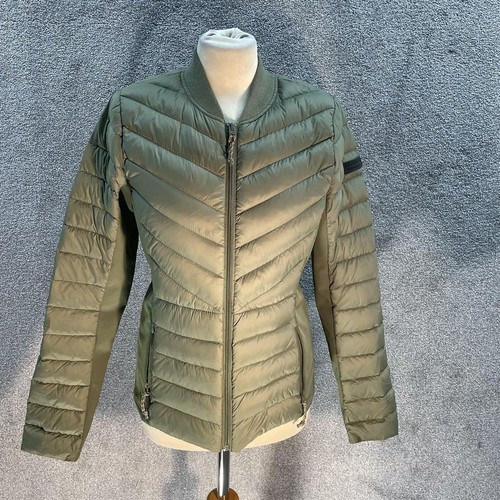 Hollister khaki padded jacket - hollister,