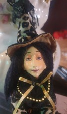 Witches Of Pendle Witch Doll Daisy In Gold & Black  25cm New With Tags