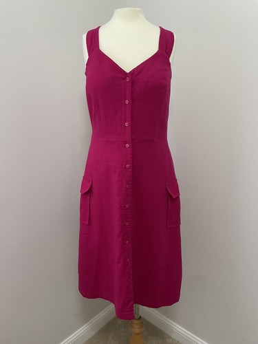 Hot pink linen blend - tu,
