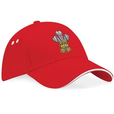 Welsh Feathers Embroidery Cap