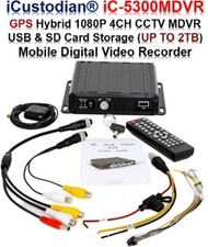 iC5300MDVR HYBRID HD GPS MOBILE TAXI CCTV DVR, SD STORAGE, KEY UPTO 1TB KIT