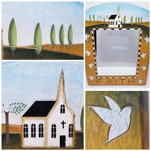 Faith mirror wood with - mirror,
