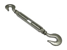 Galvanised Turnbuckle Open Body Straining Screw Hook Hook (US Spec Wire Tension)