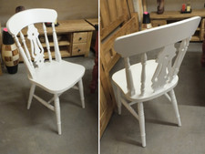 X2 PAINTED FIDDLE-BACK CHAIRS CHOICE OF COLOURS FARROW & BALL DIMPSE