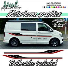 MOTORHOME GRAPHICS STRIPES UNIVERSAL ANY CAMPER VAN CARAVAN STICKERS DECAL 0002
