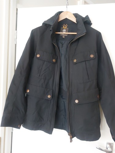Black timberland field jacket - black,
