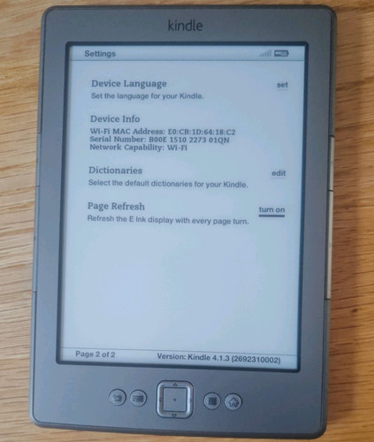 Amazon kindle model d01100 - amazon,
