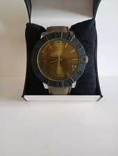 Eton Quartz Men's Khaki/Black Watch. Fully Working. New in Box.