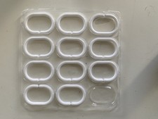 Shower Curtain Clips For Rail And Curtain Not Used Plastic