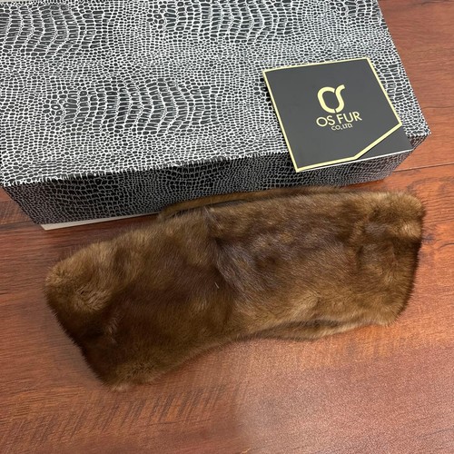Osfur mink fur tippet scarf - mink,