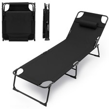 Portable Folding Camping Bed lounger Army Outdoor Sleeping Hiking Travel