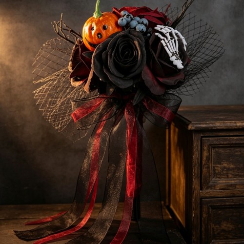 Silk cloth bouquet gothic - bouquet,