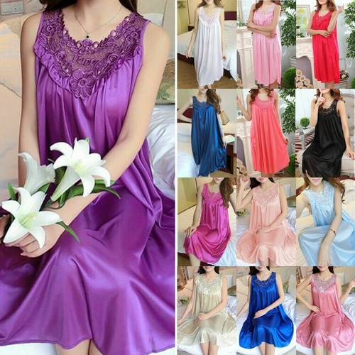 Women satin long - satin, nightdress