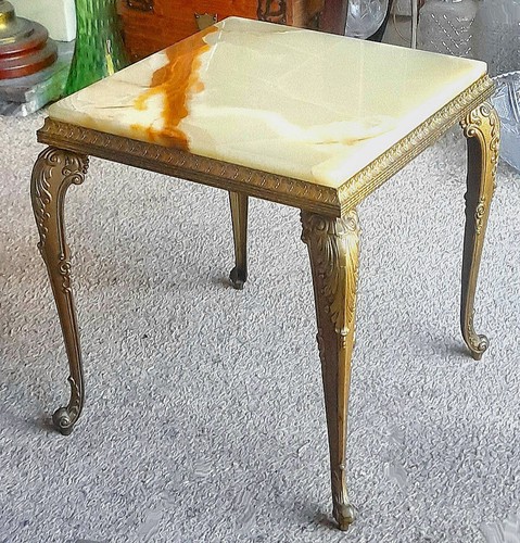Vintage onyx gilt metal - vintage, &