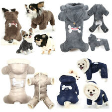 Puppy Angel Waterproof Dog Bodysuit Fur Hood Jacket Jumper XS Pug French Bulldog