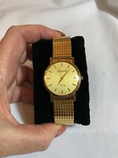 Mens 9ct Gold Ingersoll Elastic Strap Watch