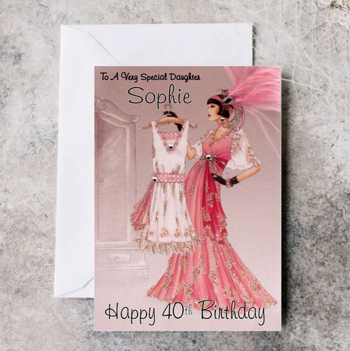 Personalised art deco birthday - personalised,