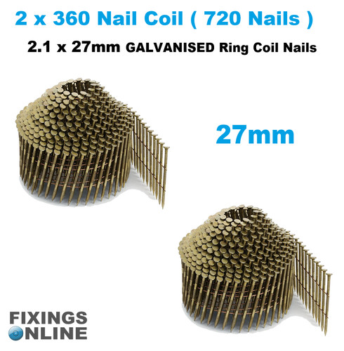 Coil nails galvanised - coil, (conical)galvanised