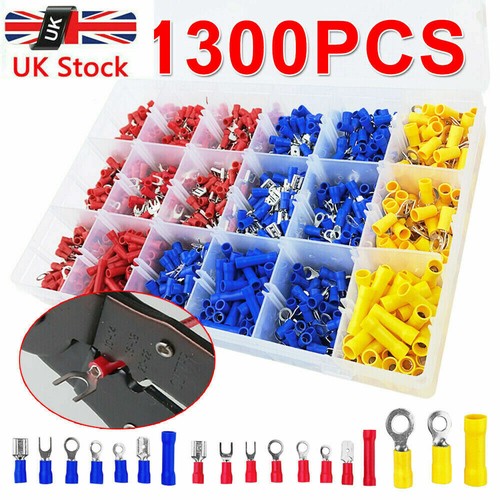 1300pcs assorted insulated - assorted,