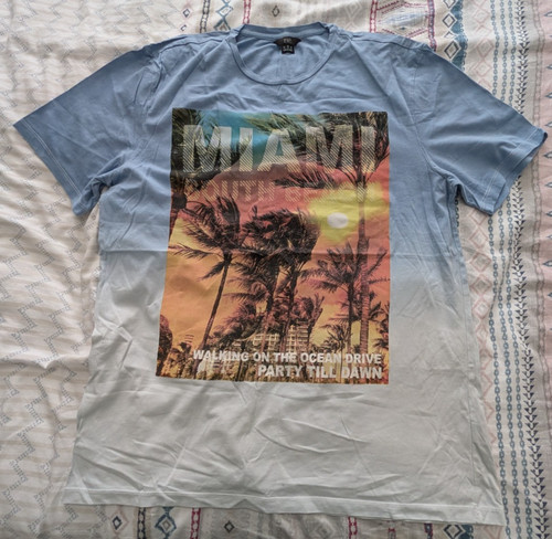 Tesco mens miami t - mens,