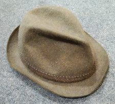 1950s/60s Moore's Of London Green Oatmeal Felt Trilby Size 7 1/8