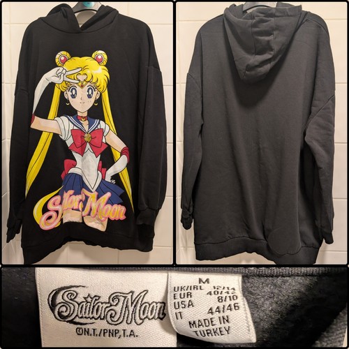 Sailor moon hoodie medium - moon,