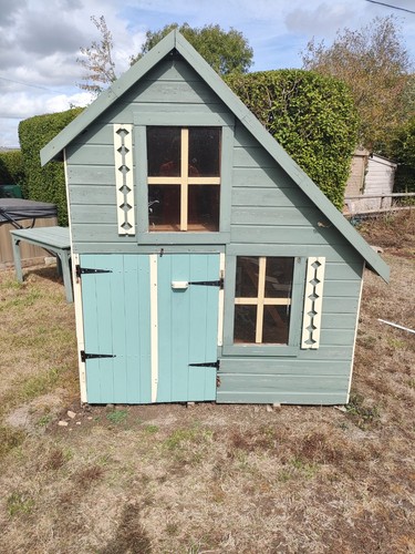 Wooden play house - wooden,
